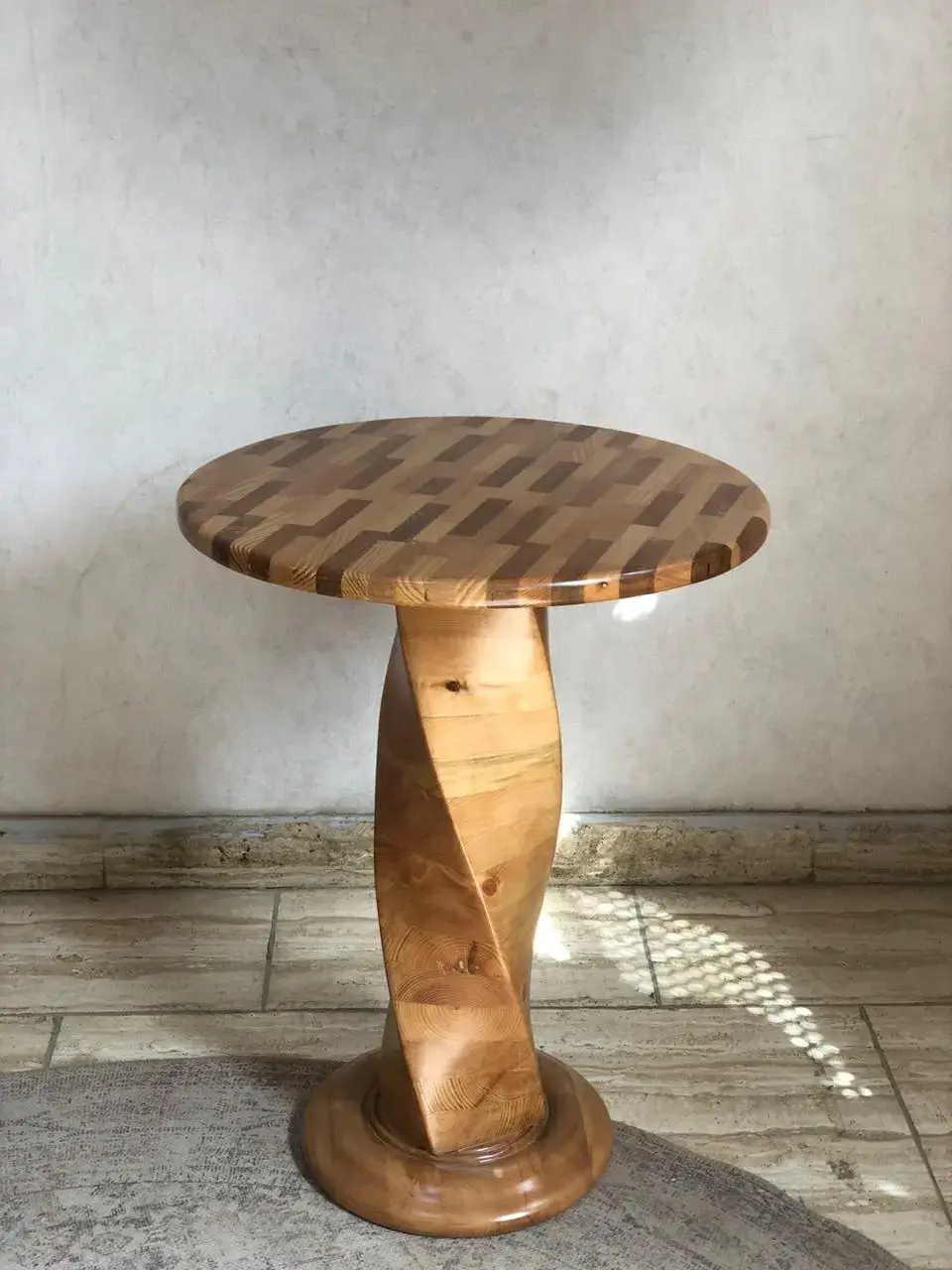 Massive Wood Table - Wavy Design